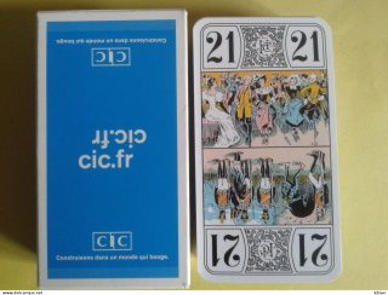 CIC. Construisons Dans Un Monde Qui Bouge.. Jeu De Tarot Neuf .boite Carton - Tarot-Karten