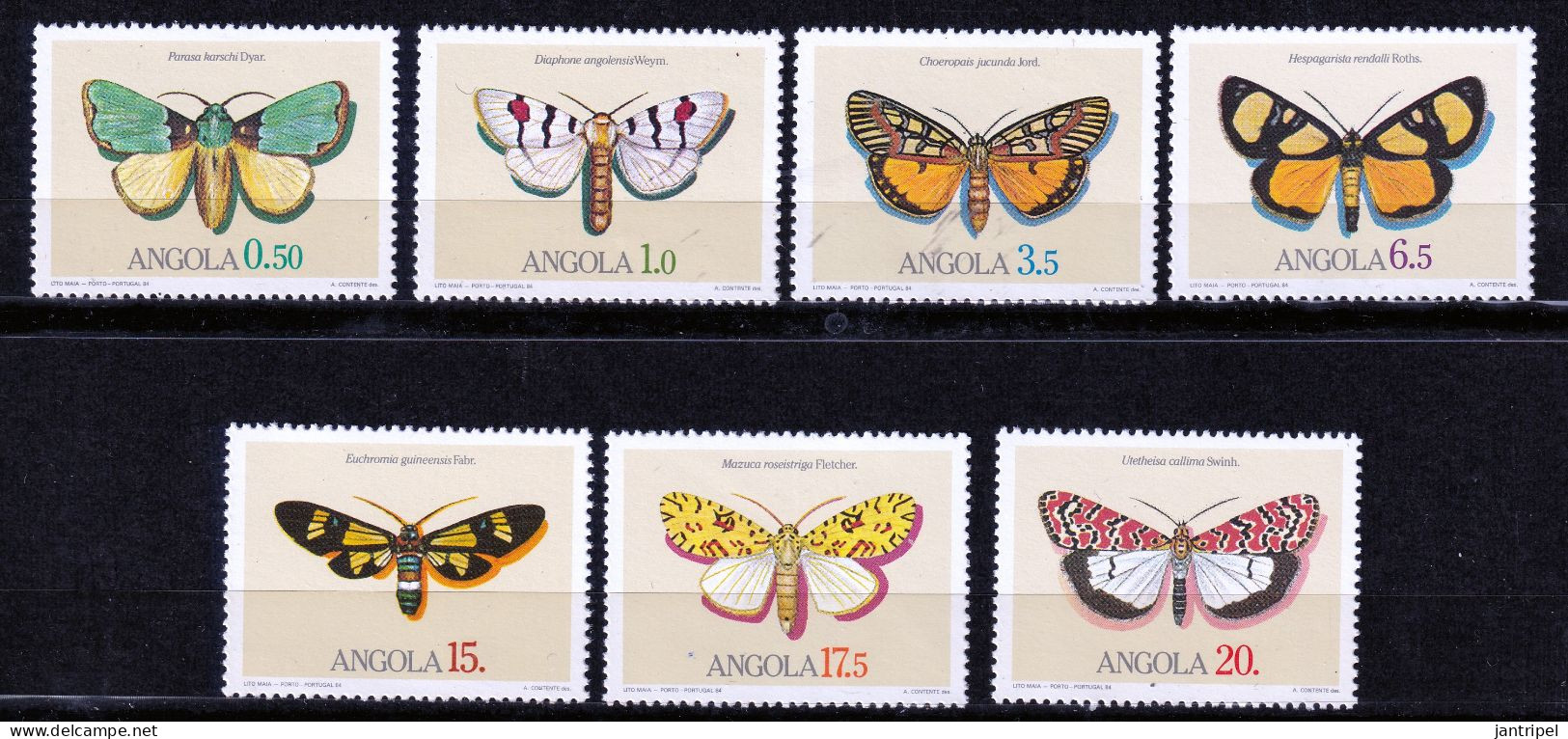 ANGOLA 1984 BUTTERFLIES SET  MNH - Angola