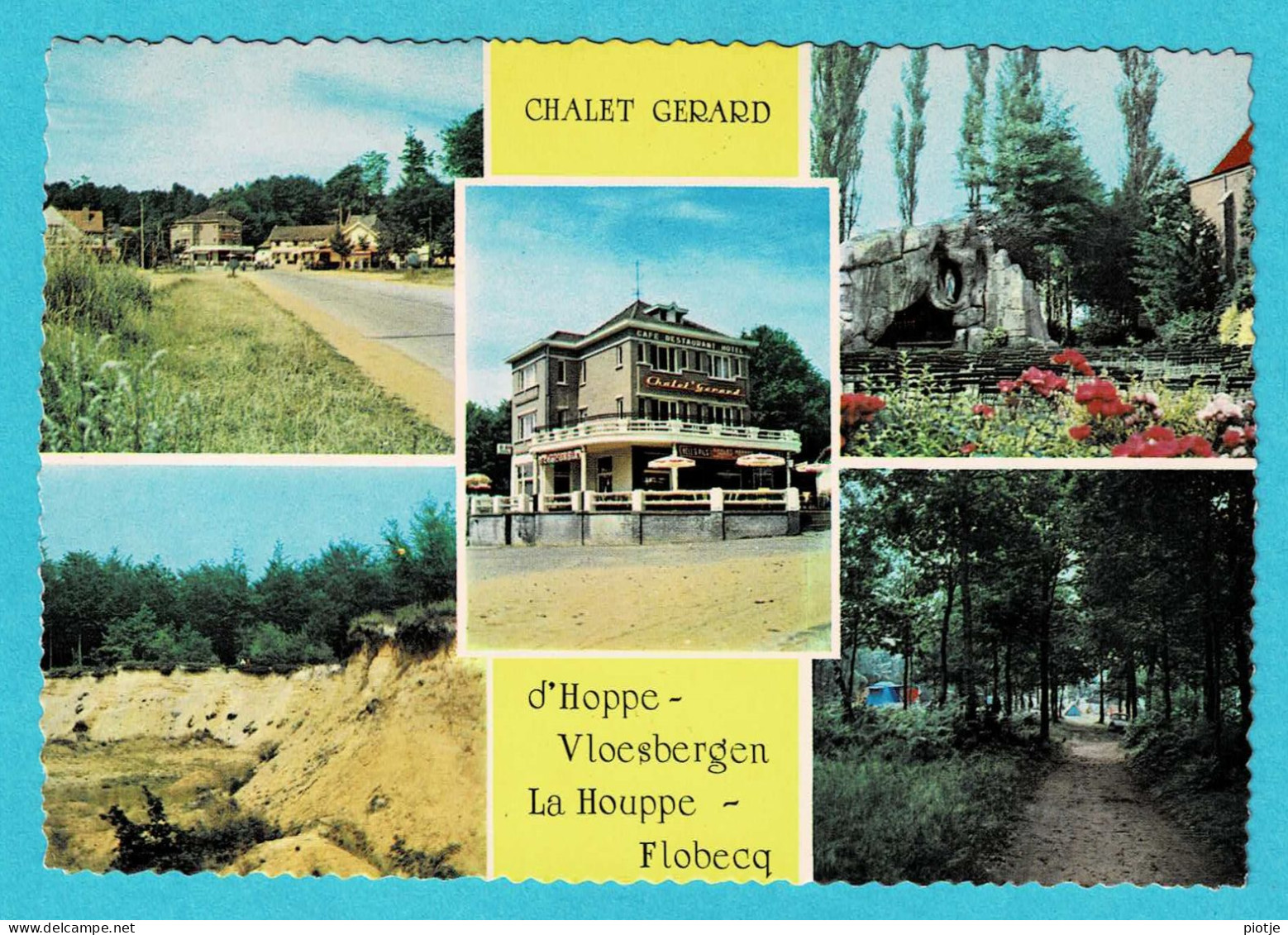 * La Houppe - Flobecq - Vloesberg (Hainaut - La Wallonie) * (Uitgave Best) Chalet Gerard, Café Restaurant, Bois - Vloesberg