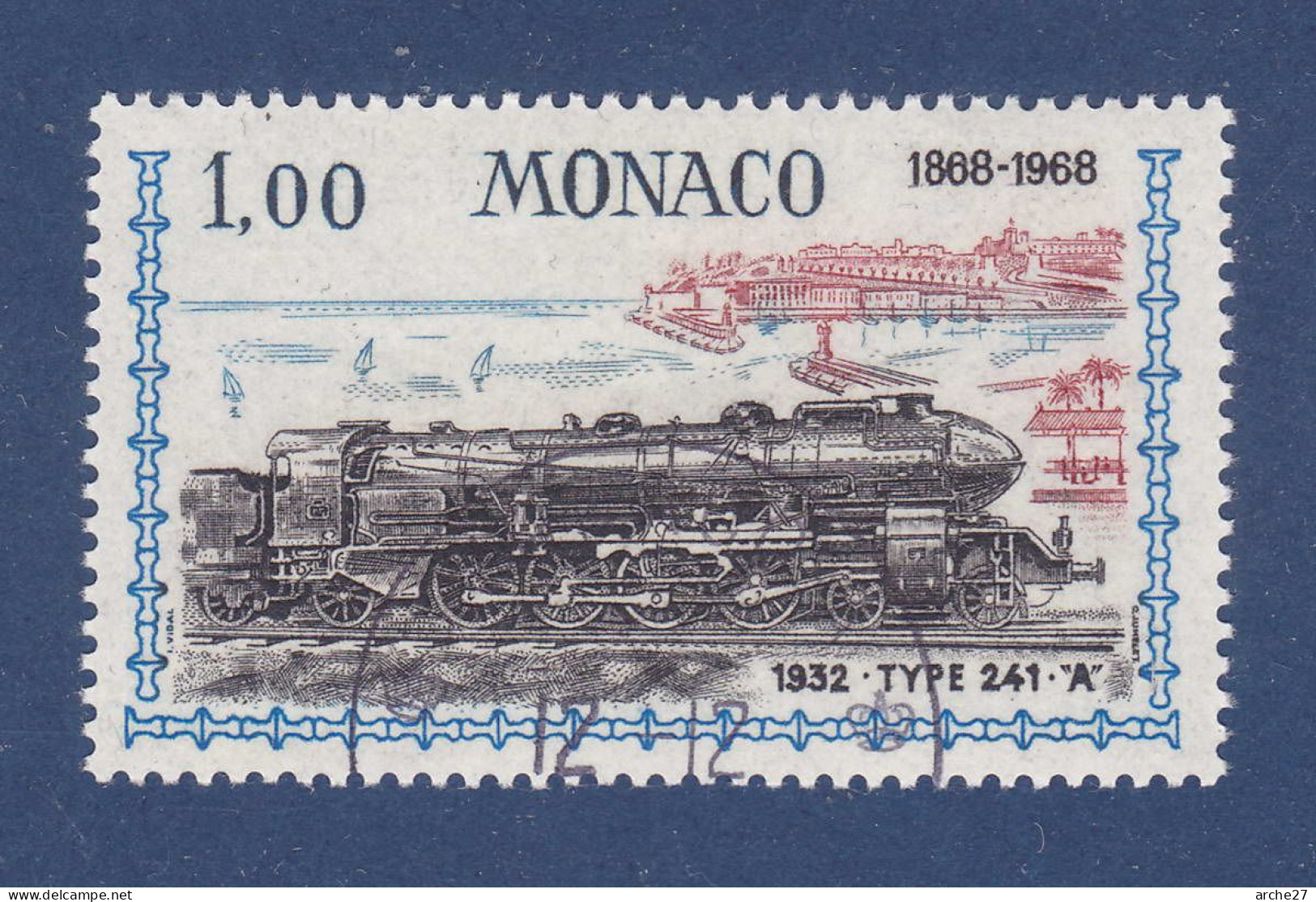 TIMBRE MONACO N° 756 OBLITERE - Oblitérés