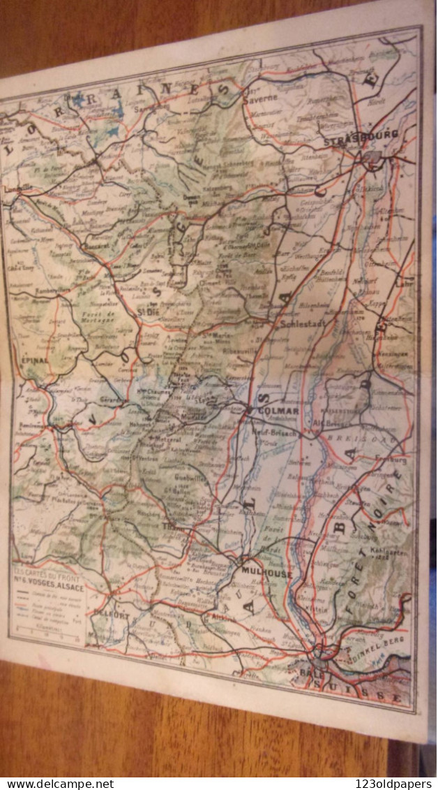 WWI CARTE FRANCHISE MILITAIRE DOUBLE VOSGES ALSACE  CARTE DU FRONT - Autres & Non Classés