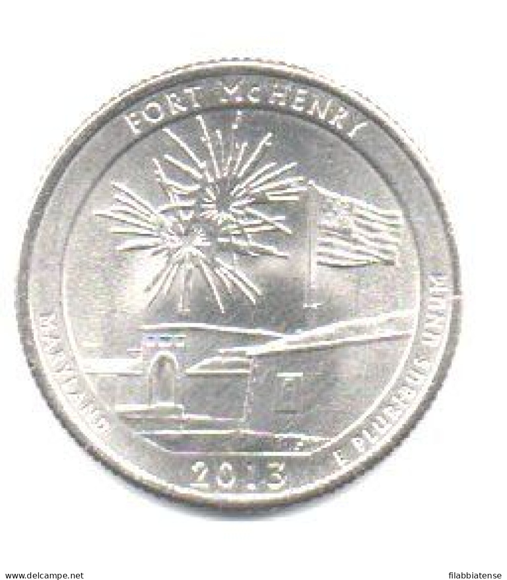 2013 - Stati Uniti 25 Cents - Quarter Fort McHenry   P     ------ - 2010-...: National Parks