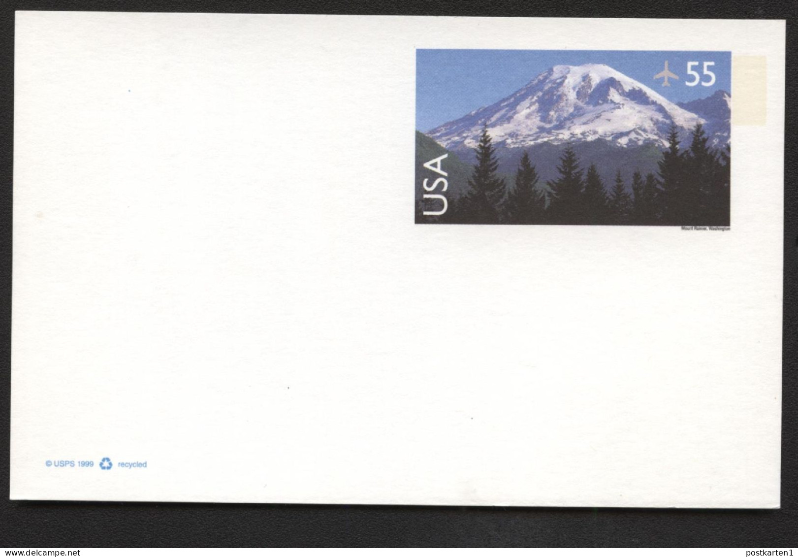 UXC27 Air Mail Postal Card MT. RAINER WA Mint 1999 - 1981-00