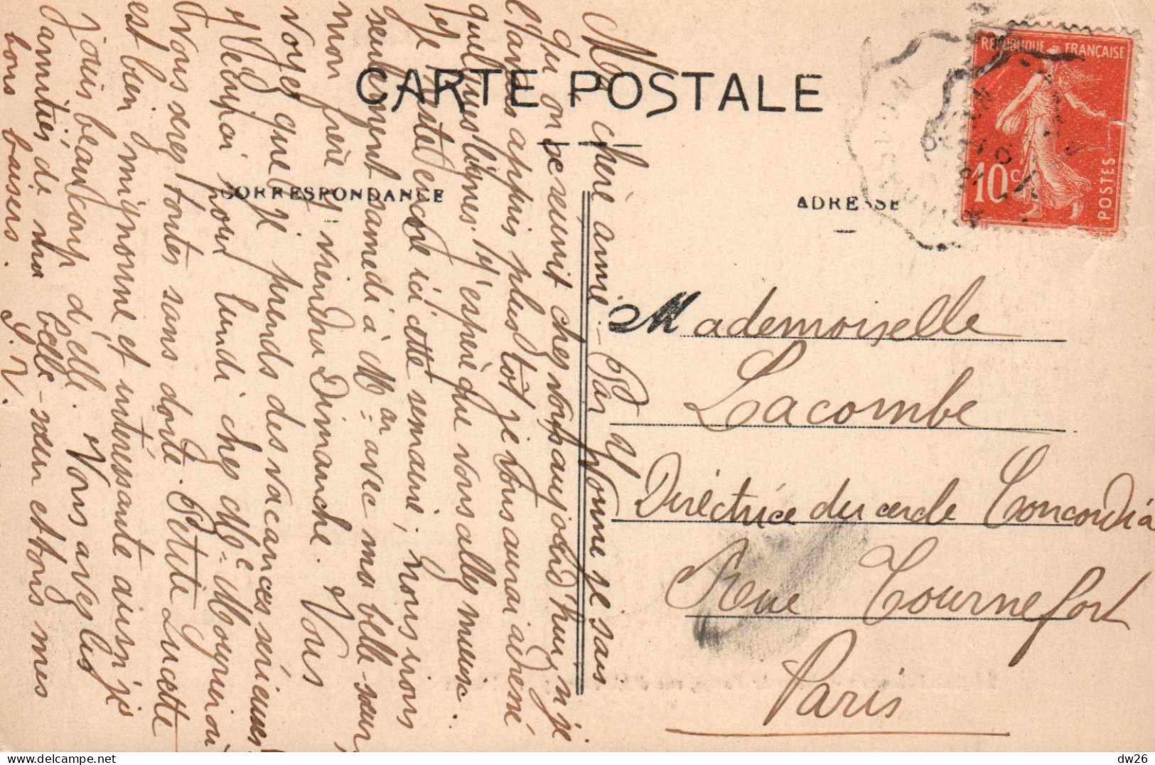 Vergèze (Gard) La Rue Neuve - Edition Briançon - Carte De 1907 - Vergèze