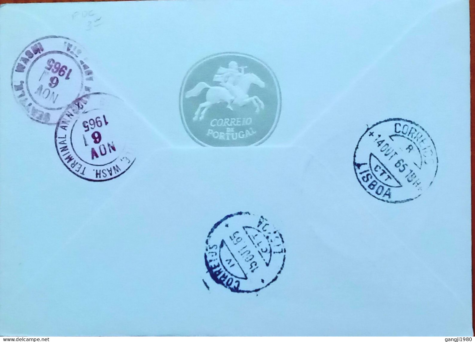 PORTUGAL1965, FDC CIRCULATE, REGISTER COVER, USED TO USA, 3 DIFFERENT EUROPA STAMP, LISBOA CITY CANCEL - Other & Unclassified