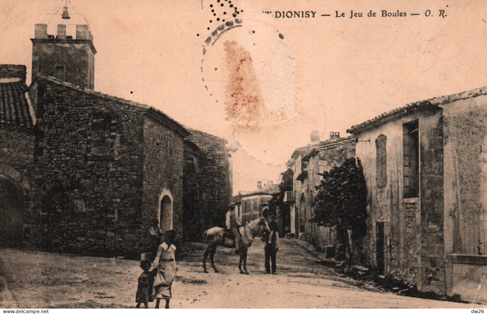 St Saint-Dionisy (Gard) Le Jeu De Boules - Carte O.R. De 1904 - Sonstige & Ohne Zuordnung