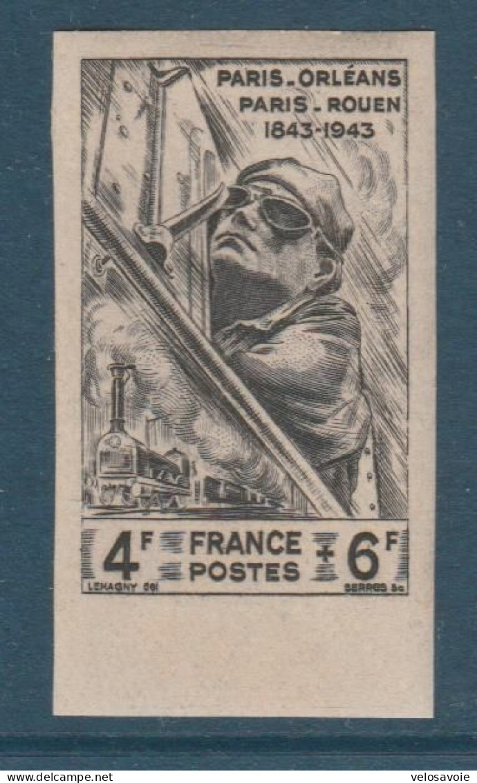 N° 618 CHEMIN DE FER NON DENTELES * - 1941-1950