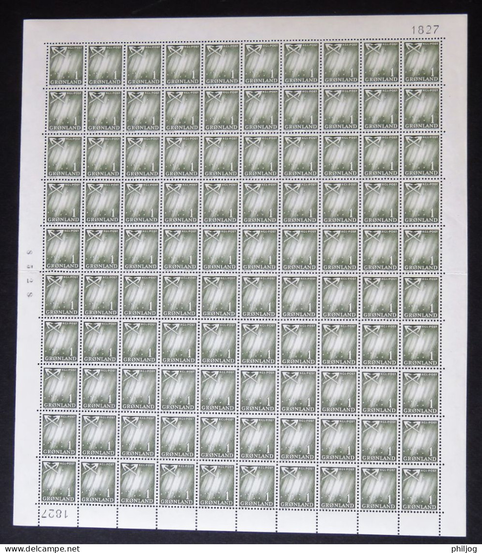 Groenland 1938-1963 - Yvert 19 Feuille Oblitérée Et Yvert 36 Feuille Neuve SANS Charnière - Scott#28, 48 - Grande Ourse - Ungebraucht