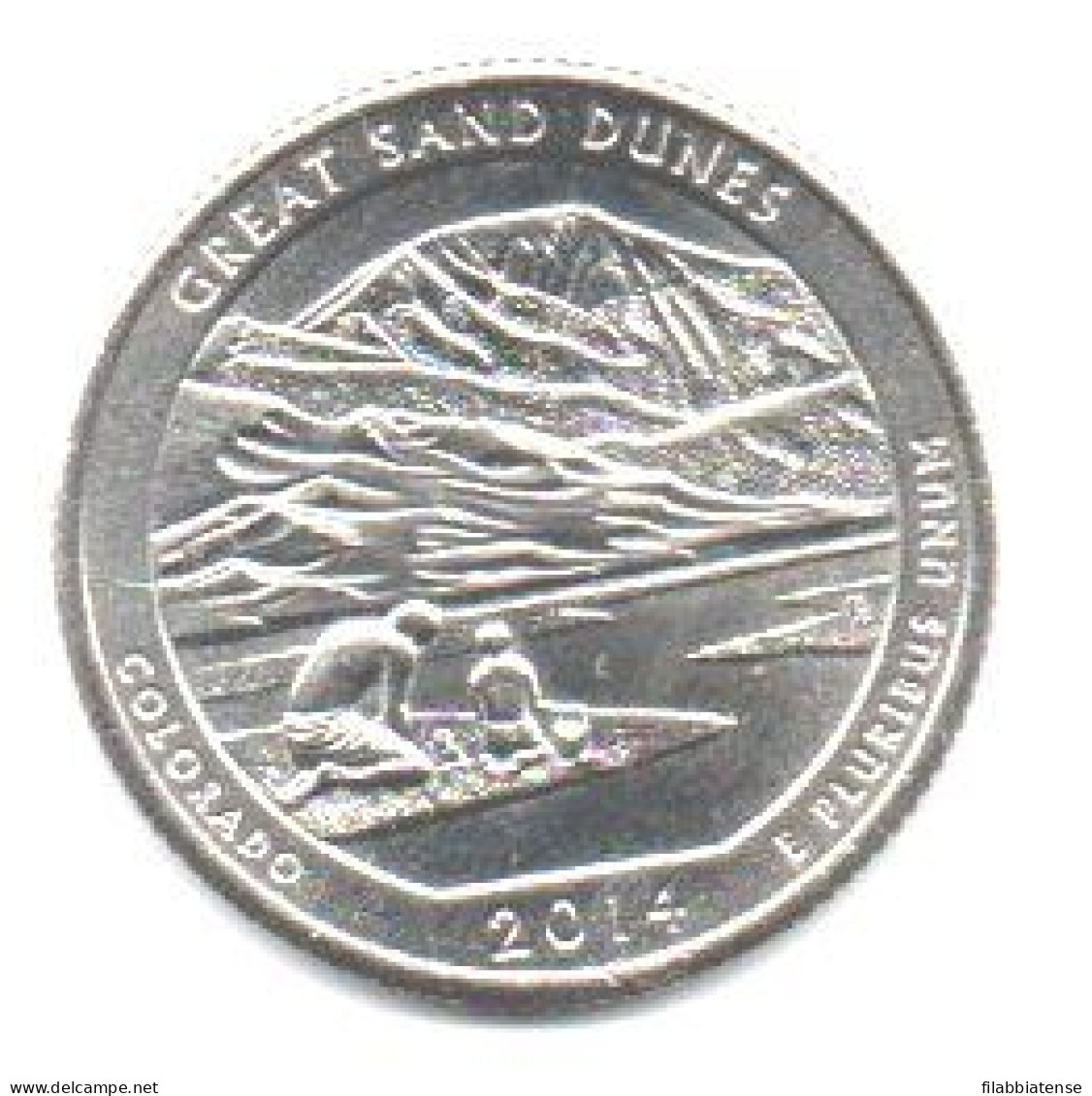 2014 - Stati Uniti 25 Cents - Quarter Great Sand Dunes  D     ------ - 2010-...: National Parks