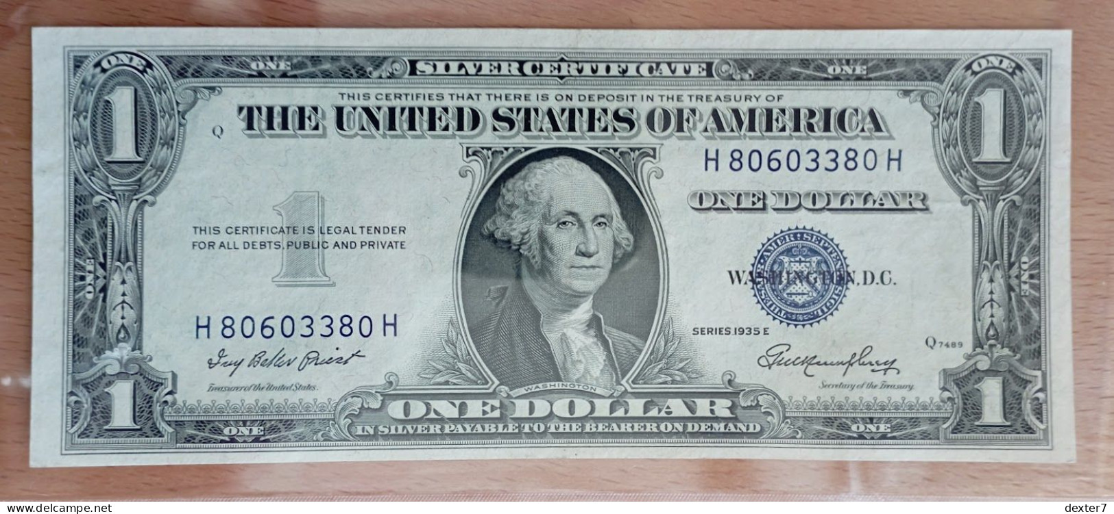 USA 1 Dollar 1935-E Silver Certificate - Federal Reserve Notes (1928-...)