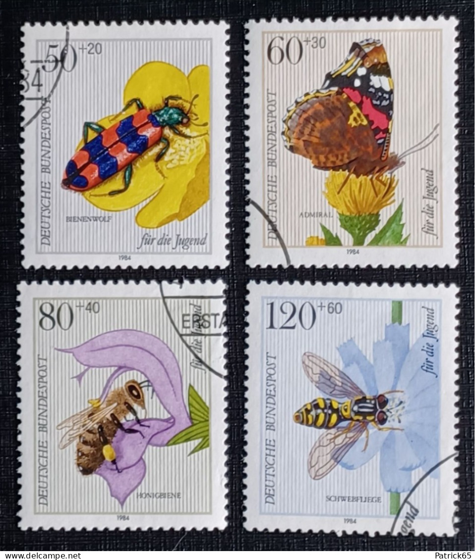 Duitsland Jaar 1984 Insecten Yv.nrs.1034/37  Used - Gebraucht