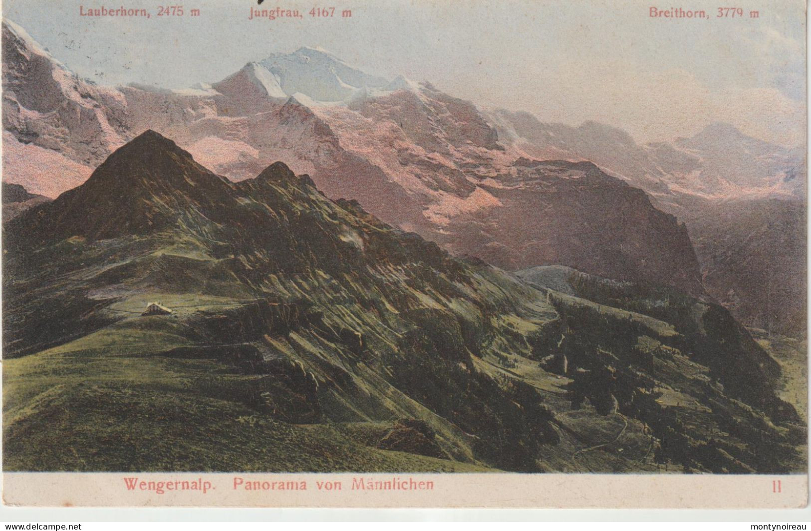 Suisse : Wengernalp , Panorama  Von  Männlichen - Enge