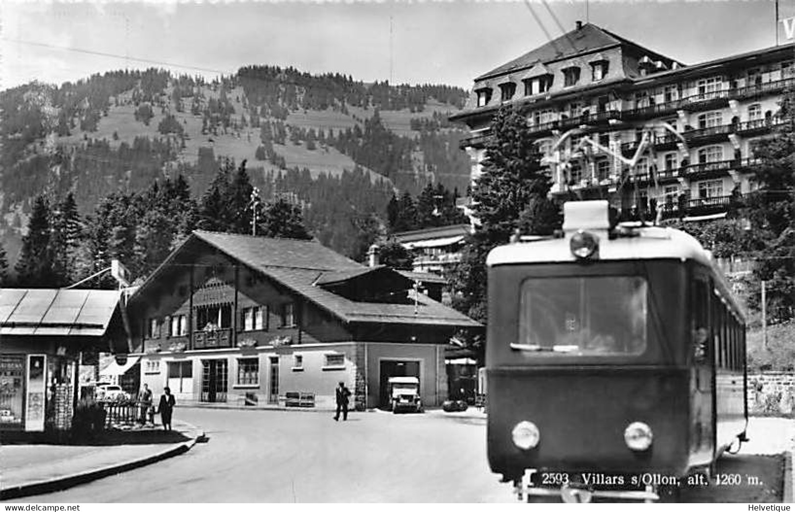 Villars S Ollon Train Gare Oldtimer Bahn - Ollon