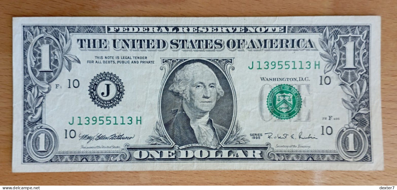 USA 1 Dollar 1995 J10 - Federal Reserve Notes (1928-...)