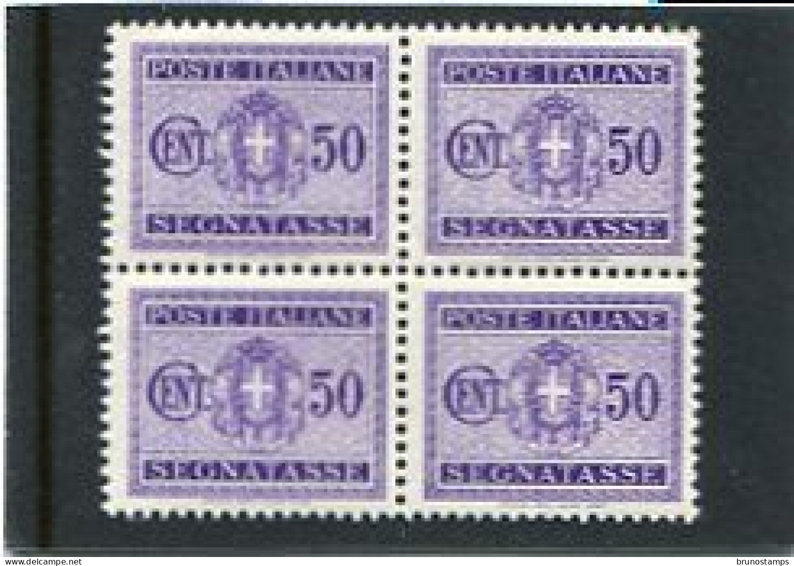 ITALY/ITALIA - 1934  POSTAGE DUE  50c  BLOCK OF 4  MINT NH - Strafport