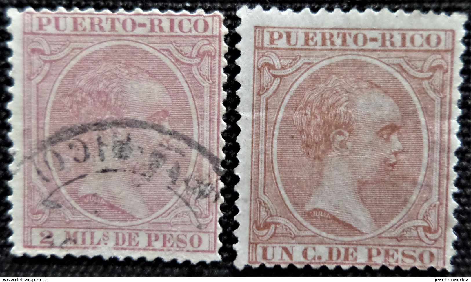 Espagne > Puerto Rico 1890 King Alfonso XIII  Edifil N° 73 Et 77 - Puerto Rico
