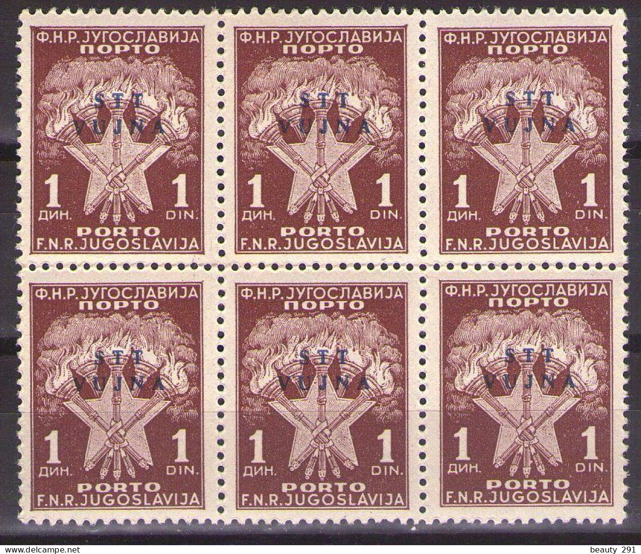 ITALIA - Trieste-Zona B -1952 - Mi 11 X 6 - POSTAGE DUE - MNH**VF - Postage Due