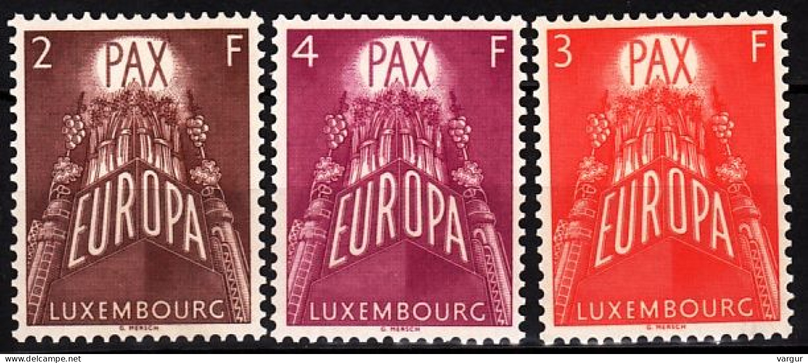 LUXEMBOURG / LUXEMBURG 1957 EUROPA. Complete Set, MNH - 1957