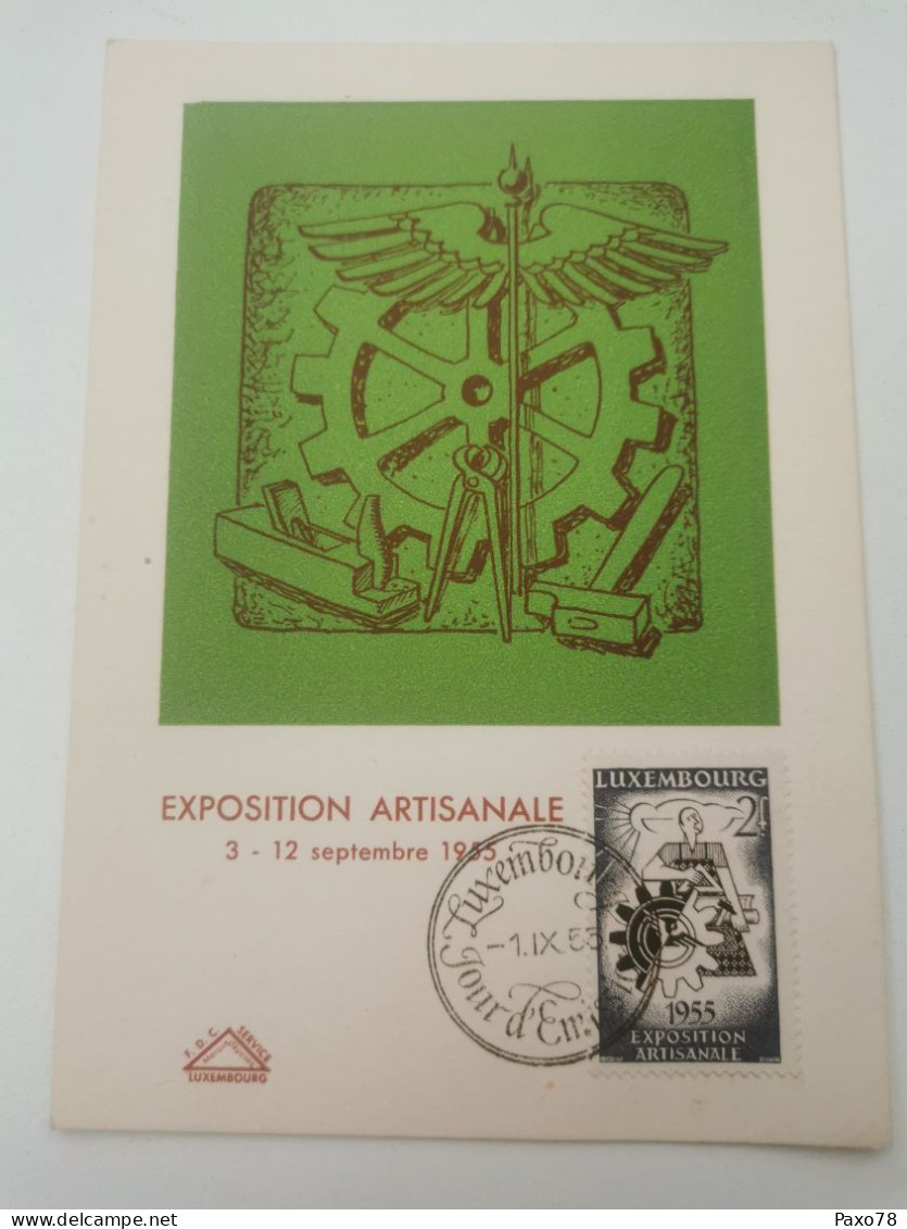 Luxembourg, Exposition Artisanale 1955 - Cartes Commémoratives