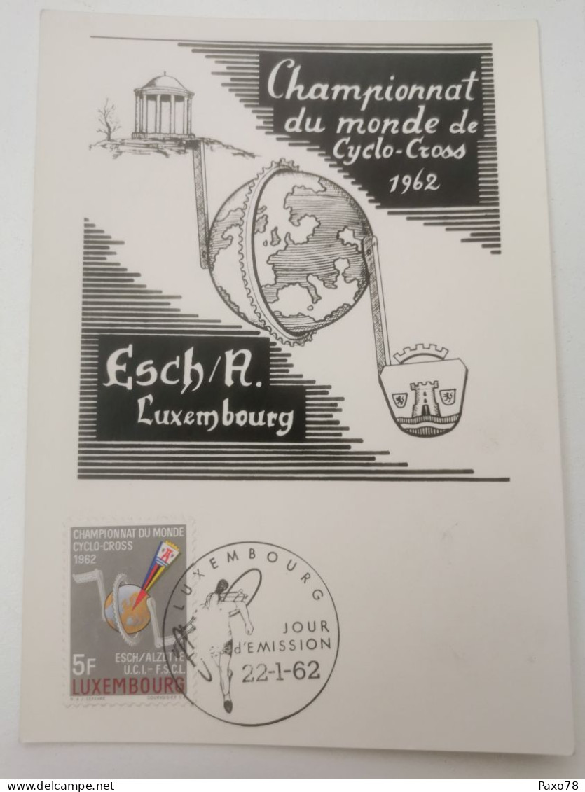 Luxembourg, Championnat Du Monde Cyclo Cross Esch-Alzette 1962 - Commemoration Cards