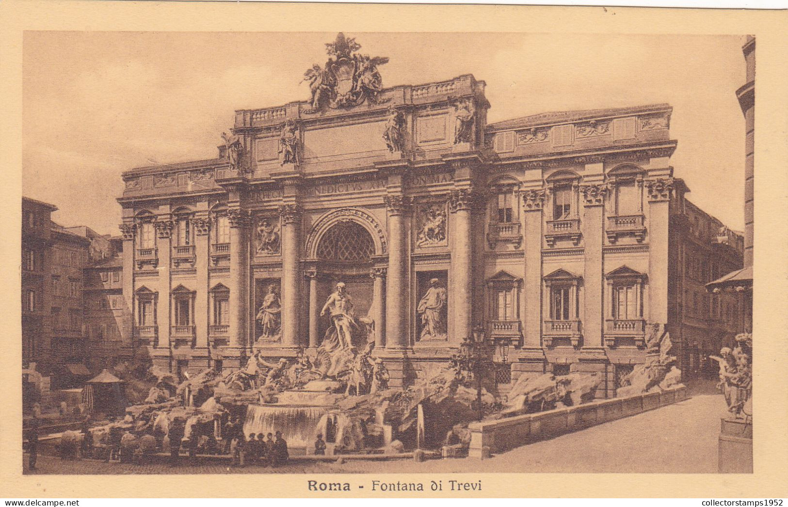 CPA  - FONTANA DI TREVI, FRONT VIEW, BUILDING, STATUES, ROME - ITALY - Fontana Di Trevi