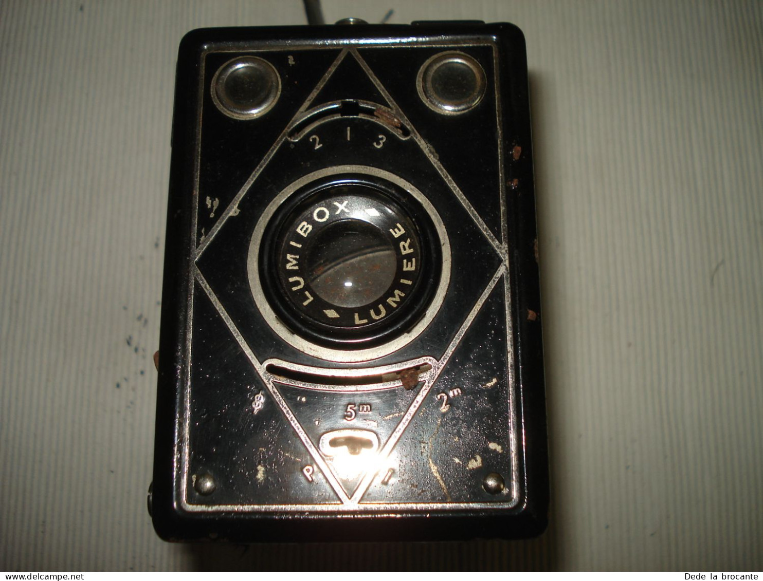 O13 / Appareil Photo Vintage " Lumibox Lumière " + Valisette En Cuir - Cameras