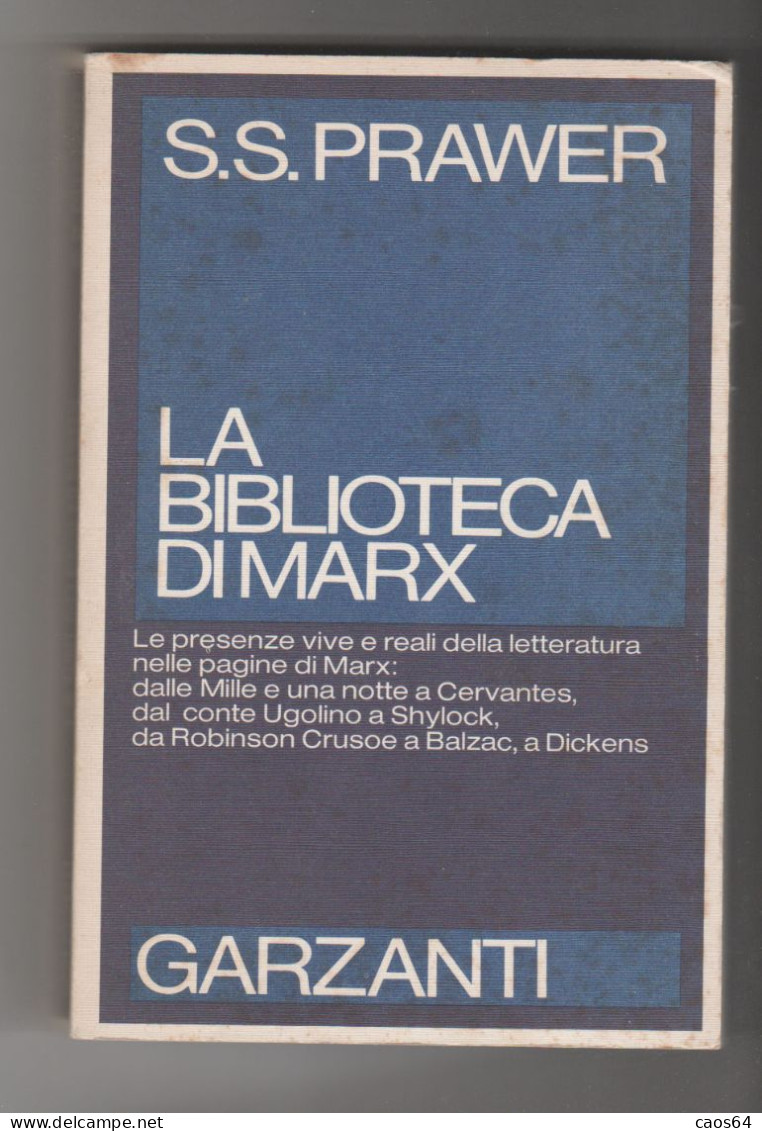 La Biblioteca Di Marx S.S. Prawer Garzanti 1978 - Sociedad, Política, Economía