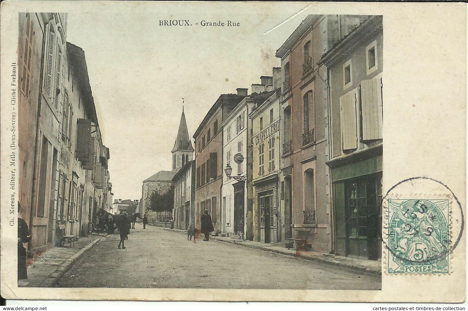 BRIOUX , Grande Rue , 1907 , µ - Brioux Sur Boutonne