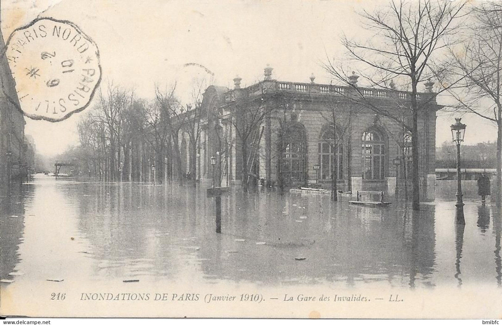 INONDATIONS DE PARIS - Janvier 1910 - La Gare Des Invalides - Inondations