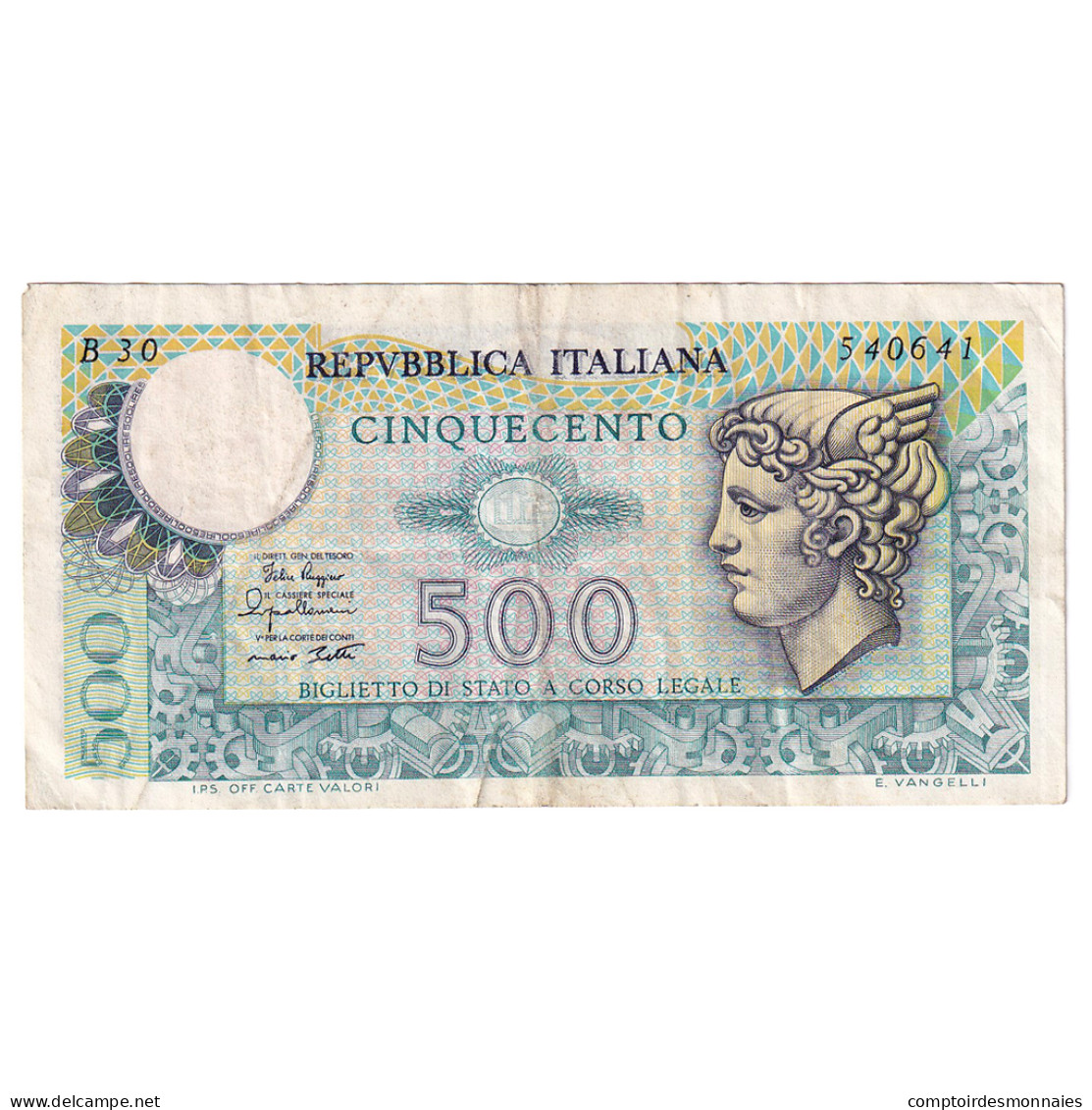 Billet, Italie, 500 Lire, 1976, 1976-12-20, KM:94, TTB - 500 Lire