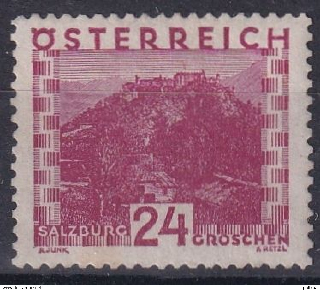 MiNr. 504-505 Österreich Freimarken: Landschaften Festung Hohensalzburg (Salzburg) - Postfrisch/**/MNH - Ungebraucht