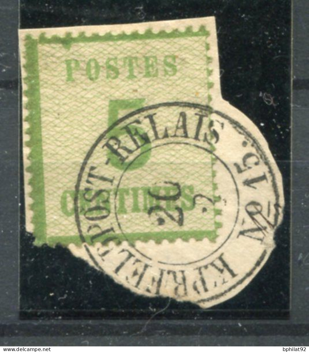 !!! ALSACE LORRAINE, N°4 CACHET FELDPOST RELAIS 15 - Oblitérés