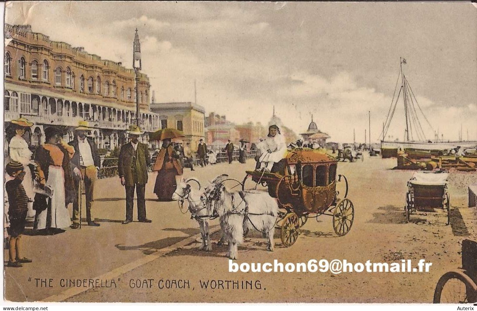 Angleterre - Worthing - The Cinderella Goat Coach Cendrillon Goat Cart Attelage Chevre - Worthing