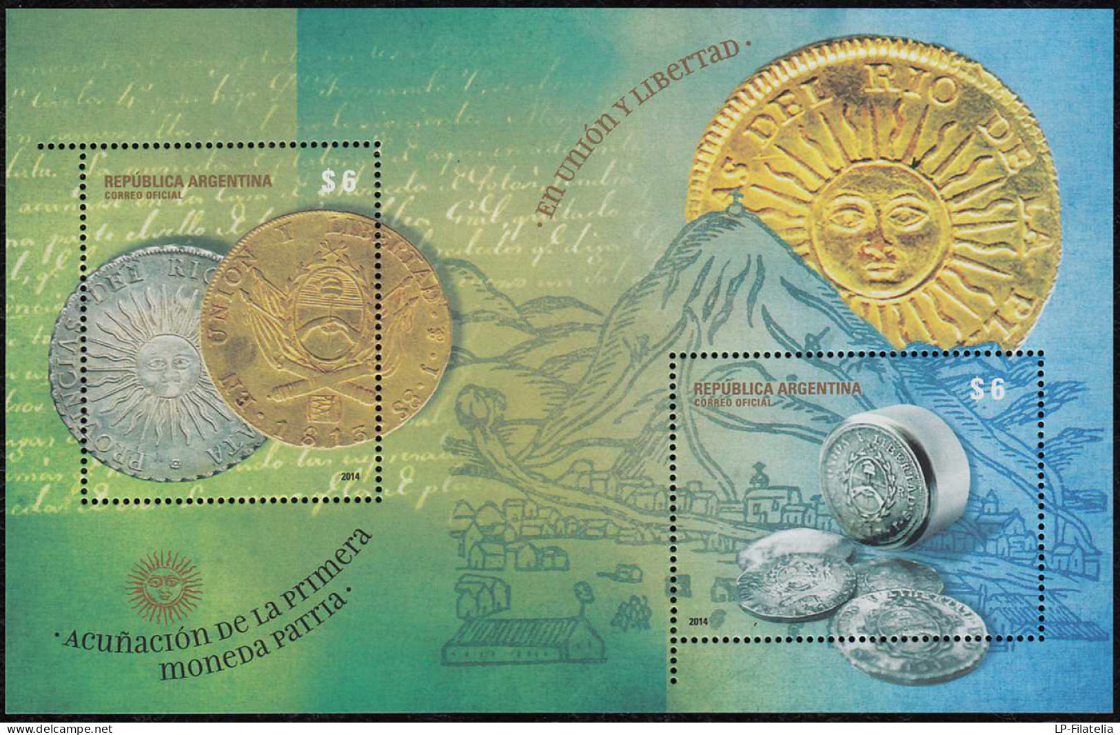 Argentina - 2014 - Minting Of The First Argentine Coin - Ungebraucht
