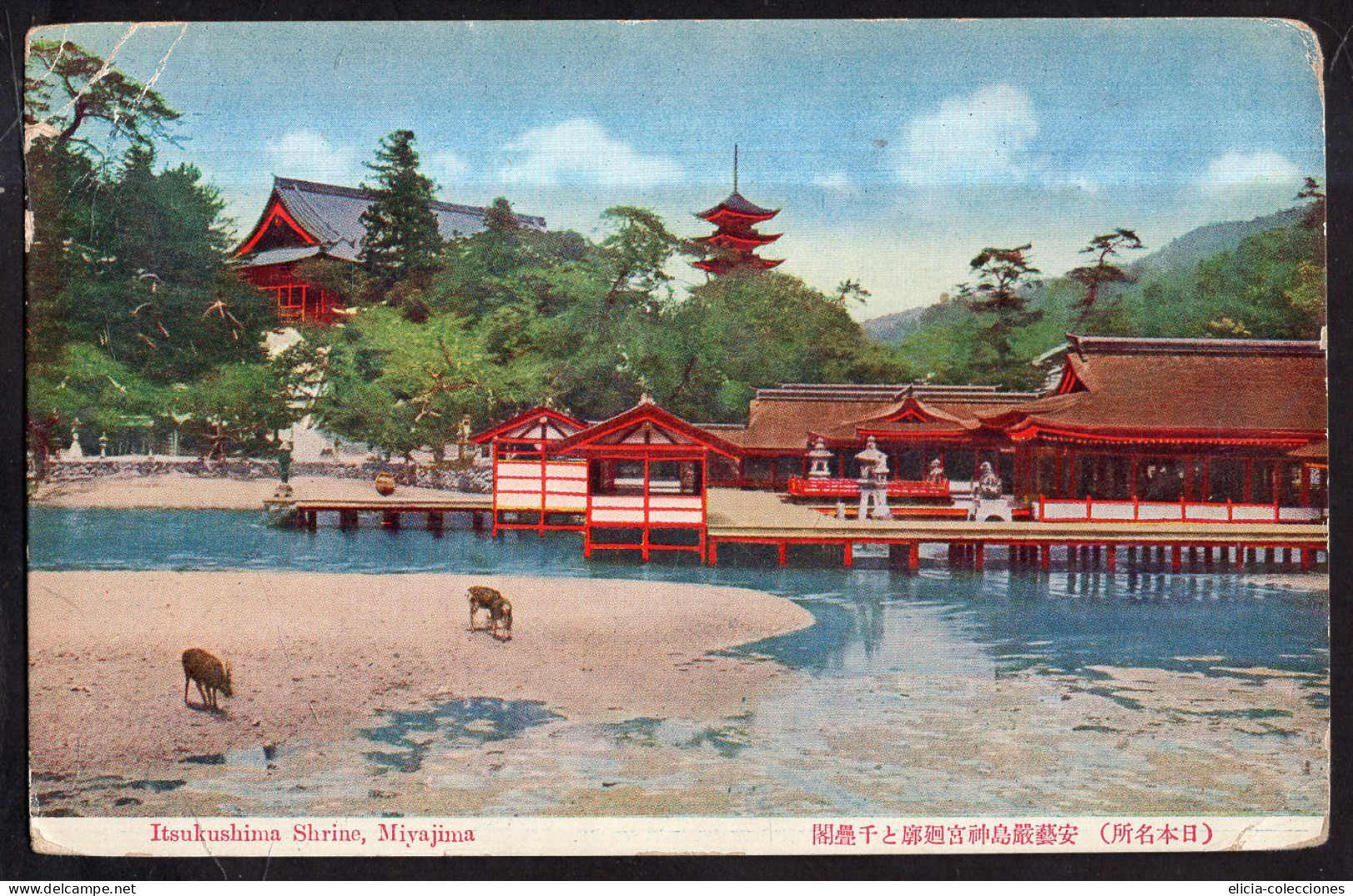 Japan - Circa 1960 - Postcard - Miyajima - Itsukushima Shrine - Hiroshima
