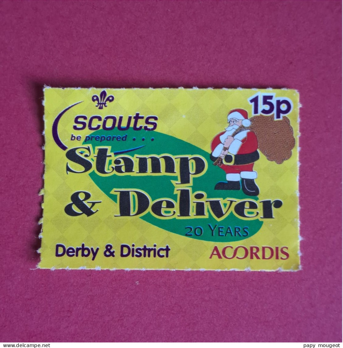 Derby & District Scouts Be Prepared Stamp & Deliver 20 Years 15P - Usati