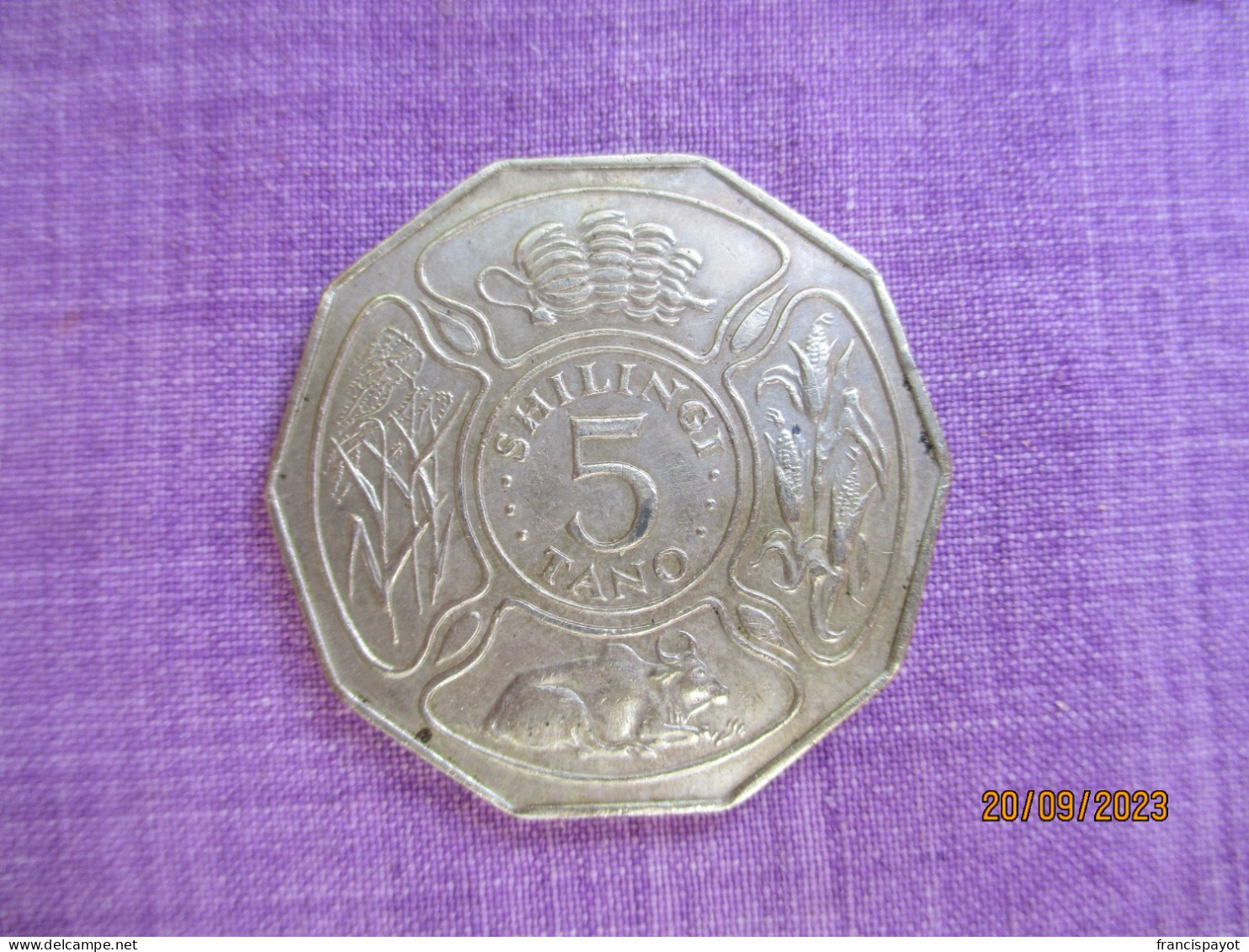 Tanzania: 5 Shillings 1972 - Tanzania