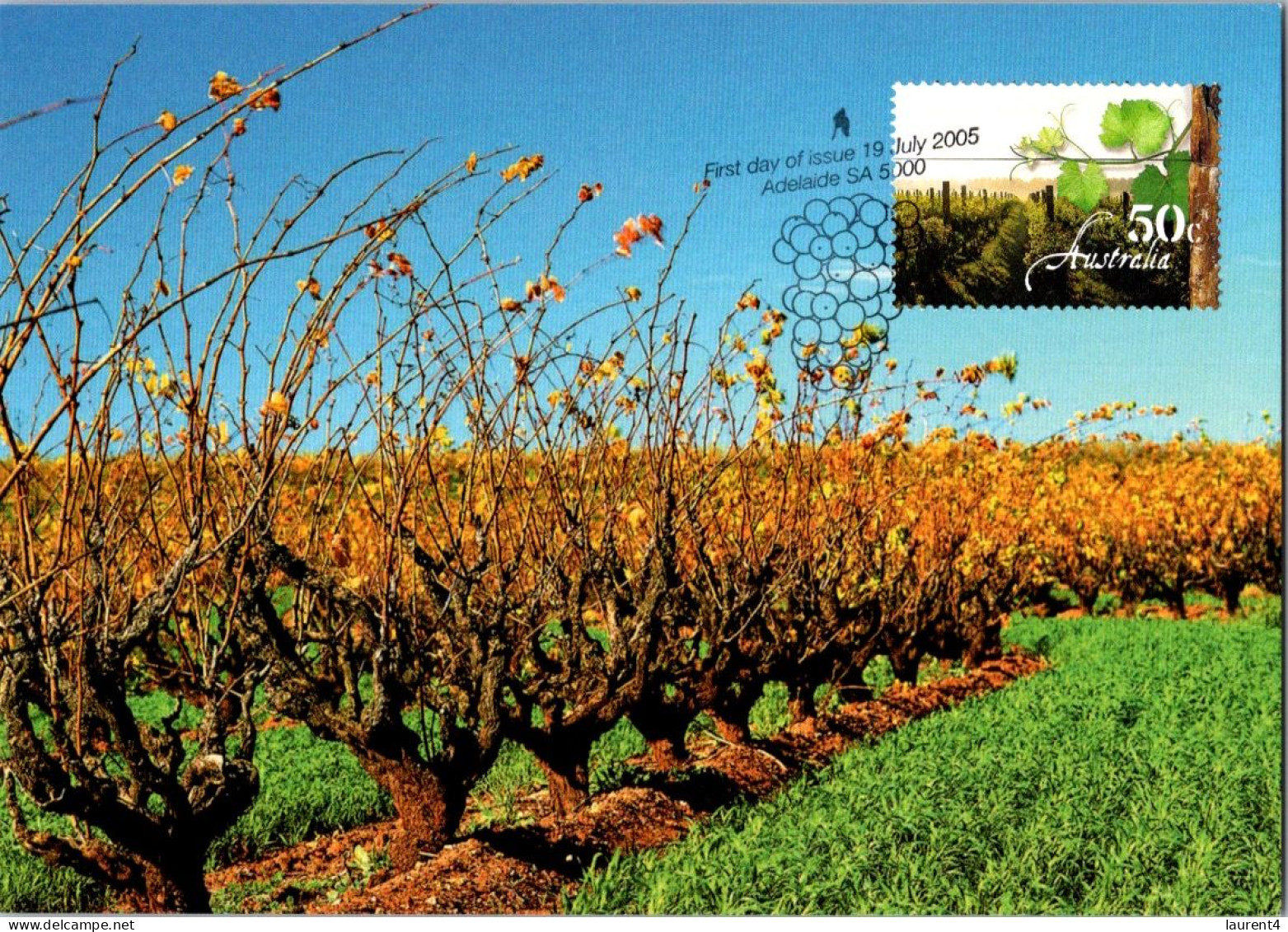 22-9-2-23 (1 U 48) (OZ) Australia 2005 Maxicard (pre-paid Worldwide) (set Of 5) Wine Industrie (mint) - Cartes-Maximum (CM)