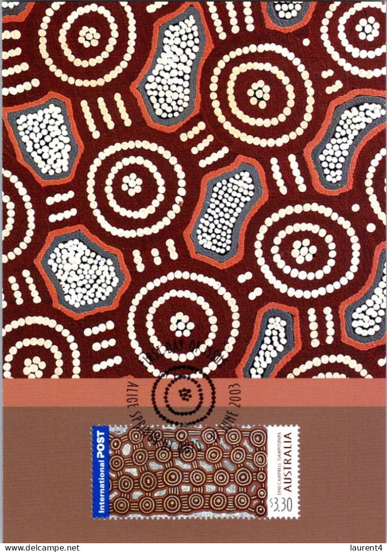 22-9-2-23 (1 U 48) (OZ) Australia 2005 Maxicard (pre-paid worldwide) (set of 4) Aboriginal Native Art (mint)