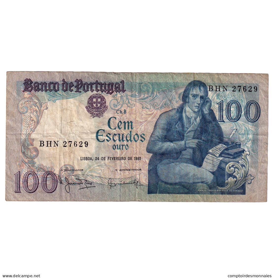 Billet, Portugal, 100 Escudos, 1981, 1981-02-24, KM:178b, TB+ - Portugal