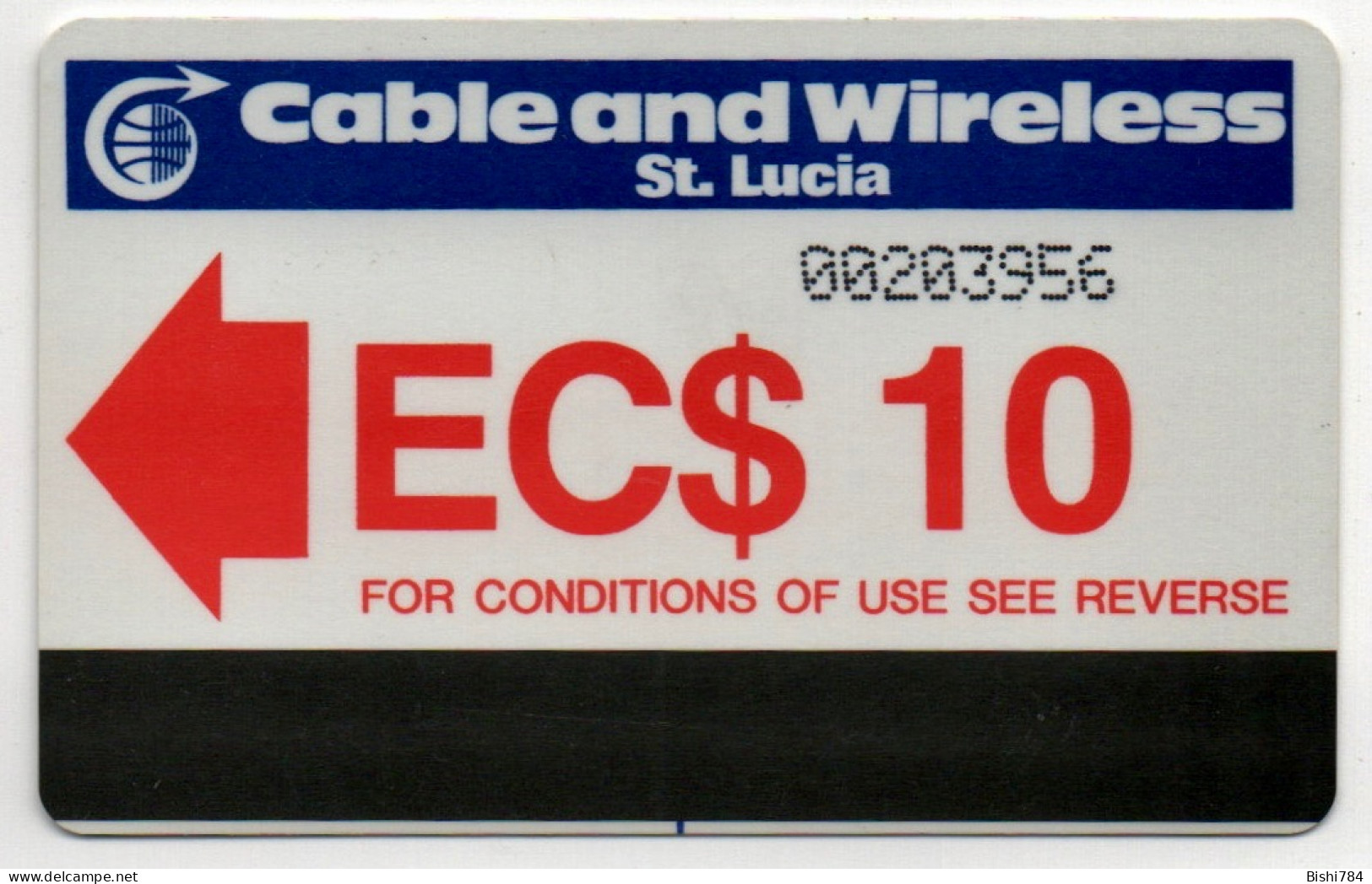 St. Lucia - 10 Unit Autelca (Small Control Number) - St. Lucia