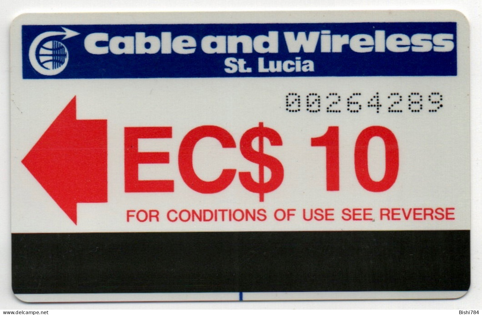 St. Lucia - 10 Unit Autelca (Large Control Number) - Saint Lucia