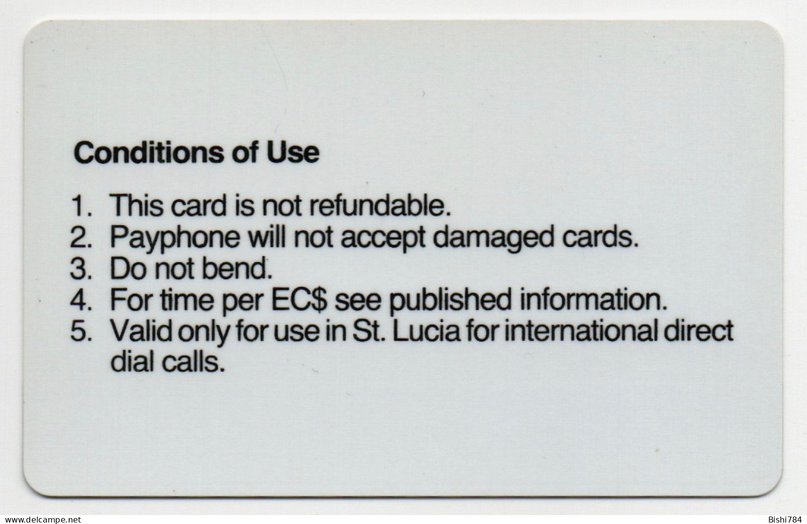 St. Lucia - 10 Unit Autelca (Large Control Number) - St. Lucia