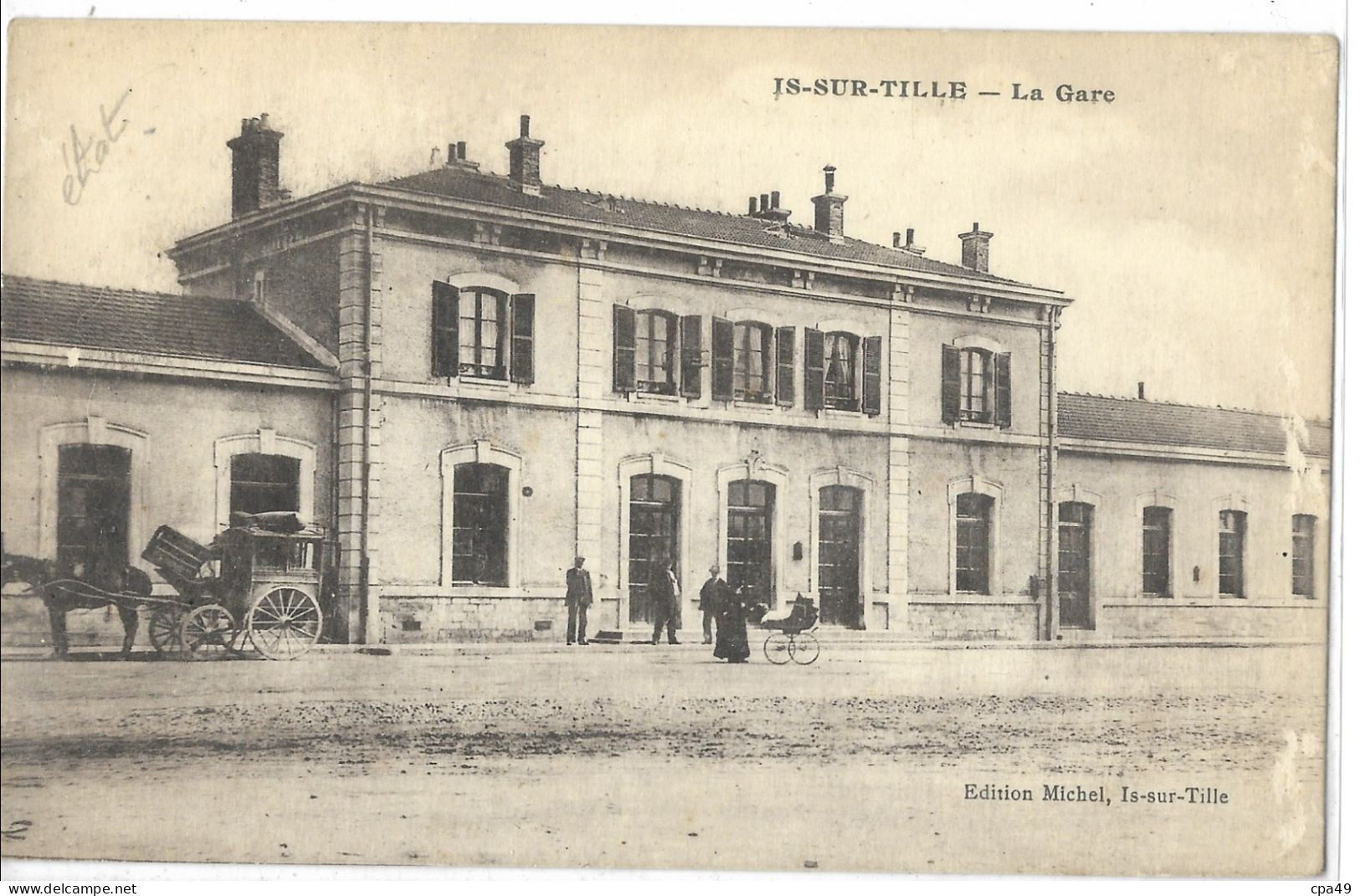 21    IS - SUR - TILLE  LA  GARE  ( ETAT  ) - Is Sur Tille