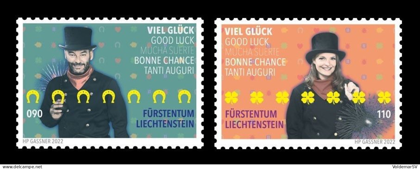 Liechtenstein 2022 Mih. 2043/44 Good Luck. Chimney Sweep MNH ** - Unused Stamps