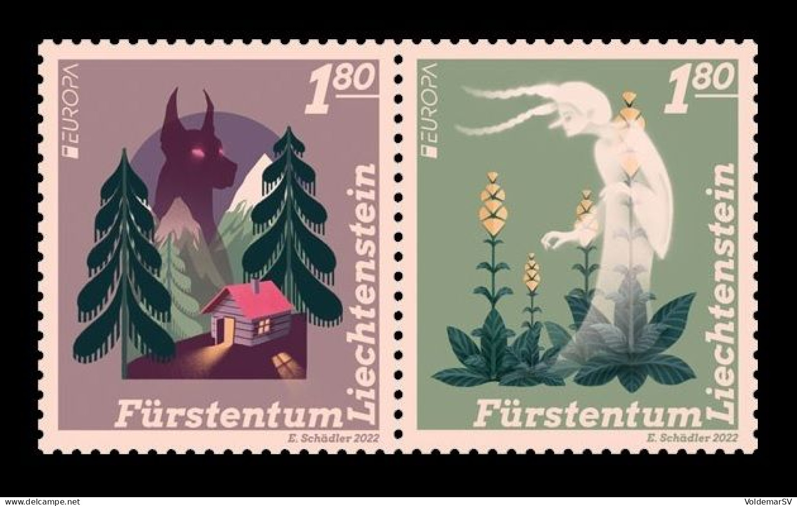 Liechtenstein 2022 Mih. 2048/49 Europa. Stories & Myths MNH ** - Nuovi