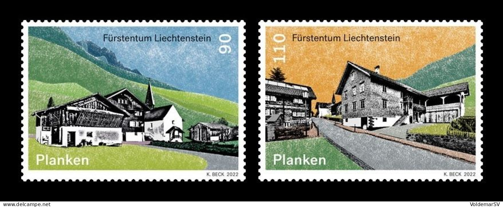 Liechtenstein 2022 Mih. 2062/63 Views Of Planken MNH ** - Neufs