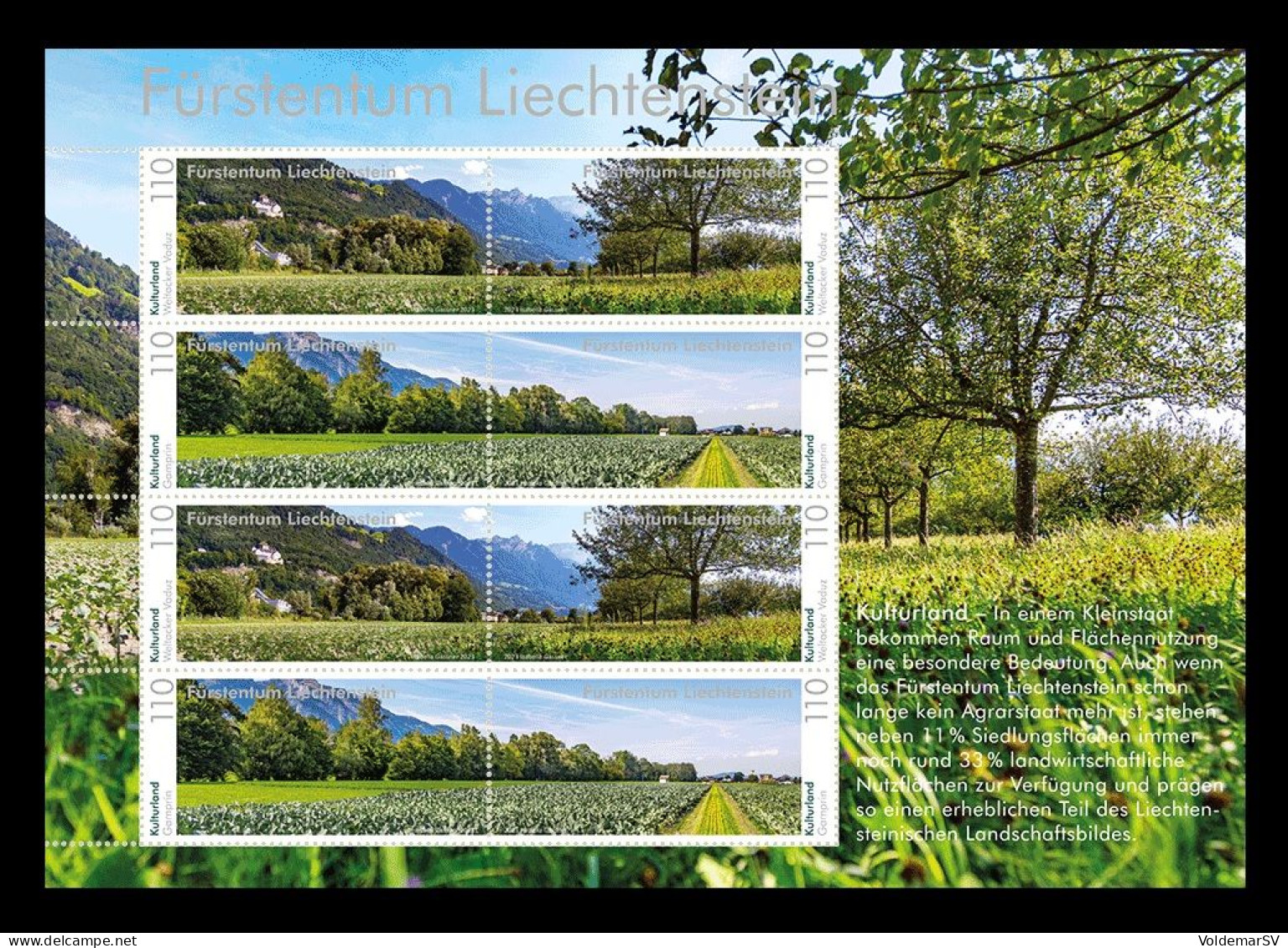 Liechtenstein 2023 Mih. 2091/94 Cultivated Land (M/S) MNH ** - Neufs