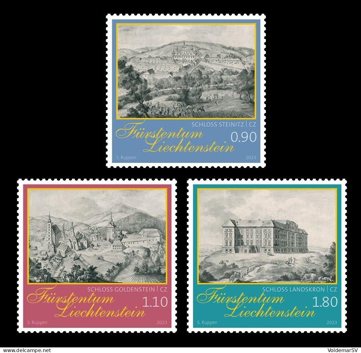 Liechtenstein 2023 Mih. 2095/97 Liechtenstein's Catles In Czech Republic MNH ** - Nuevos