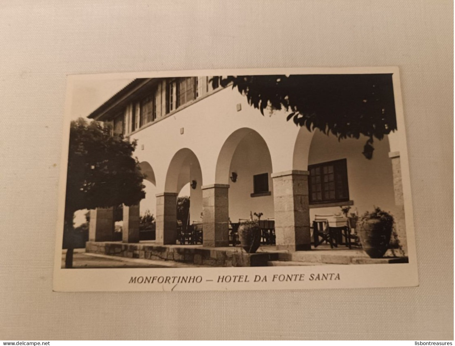 ANTIQUE POSTCARD PORTUGAL MONFORTINHO - HOTEL DA FONTE SANTA CIRCULATED 1954 - Castelo Branco